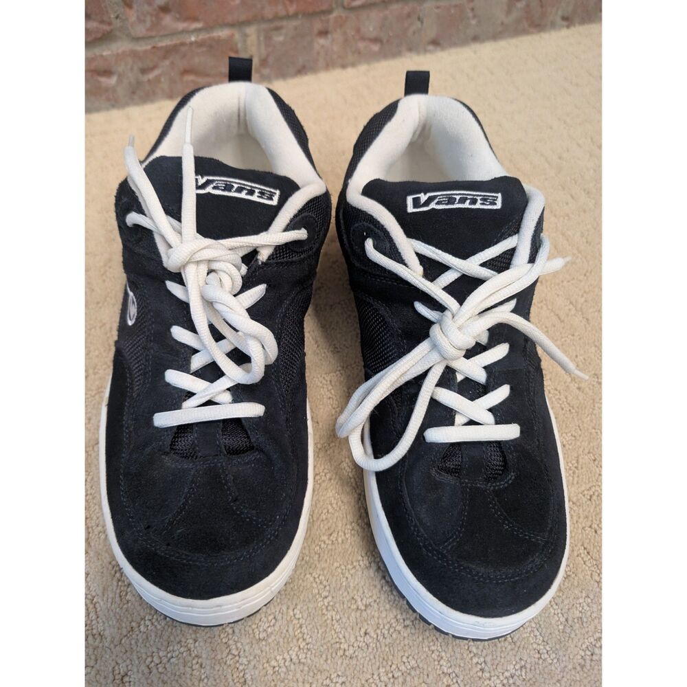 Vans Chunky Tongue Shoes Mens 13 Dark Blue Leather Graph 30124-76 Skateboarding